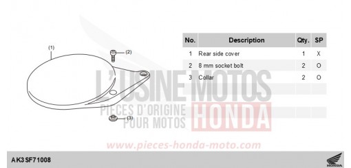 KIT,RR SIDE COVER CL500AS de 2025